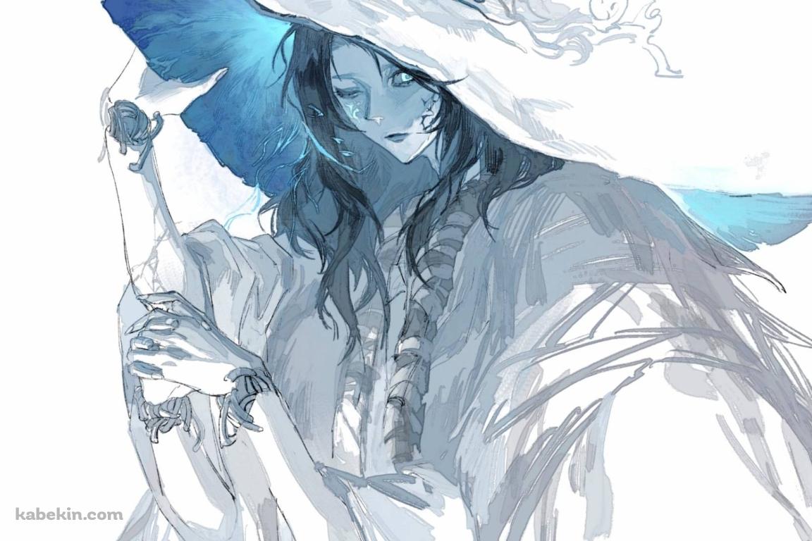帽子のつばに手をかける魔女ラニ / エルデンリングの壁紙(1152px x 768px) 高画質 PC・デスクトップ用