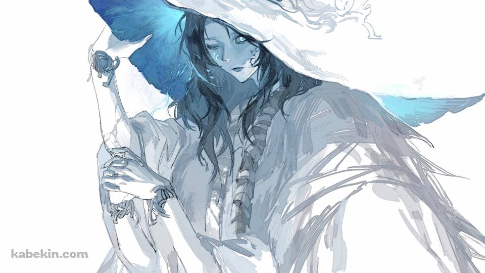 帽子のつばに手をかける魔女ラニ / エルデンリングの壁紙(960px x 540px) 高画質 PC・デスクトップ用