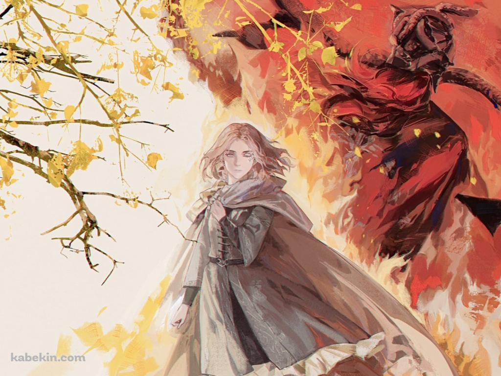 紅葉と串刺し公メスメルとメリナ / エルデンリングの壁紙(1024px x 768px) 高画質 PC・デスクトップ用