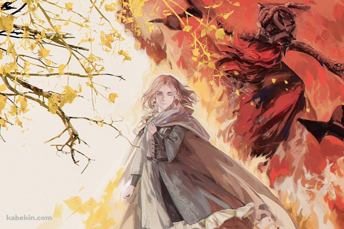 紅葉と串刺し公メスメルとメリナ / エルデンリングの壁紙(1152px x 768px) 高画質 PC・デスクトップ用