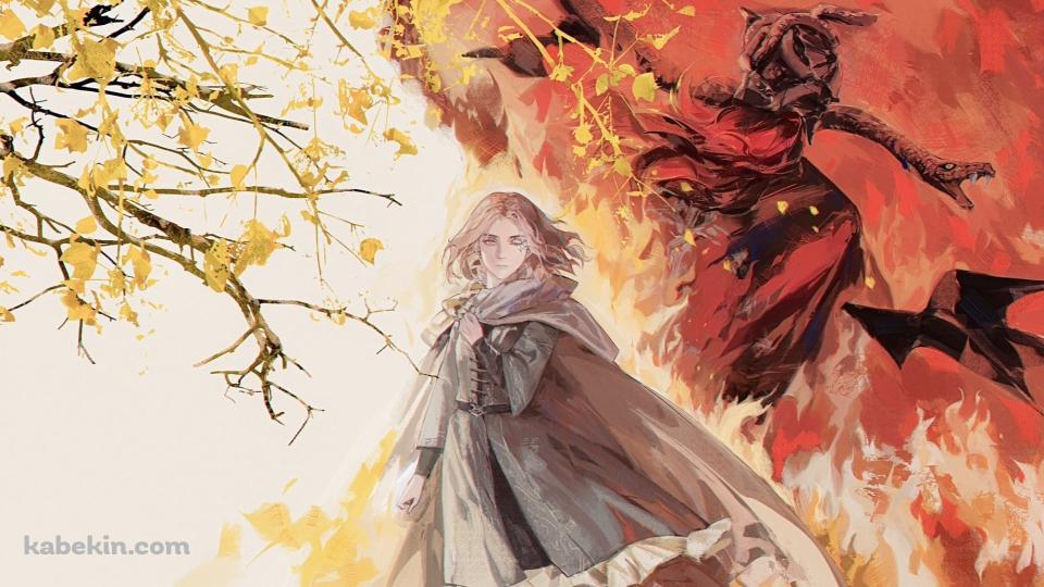 紅葉と串刺し公メスメルとメリナ / エルデンリングの壁紙(960px x 540px) 高画質 PC・デスクトップ用