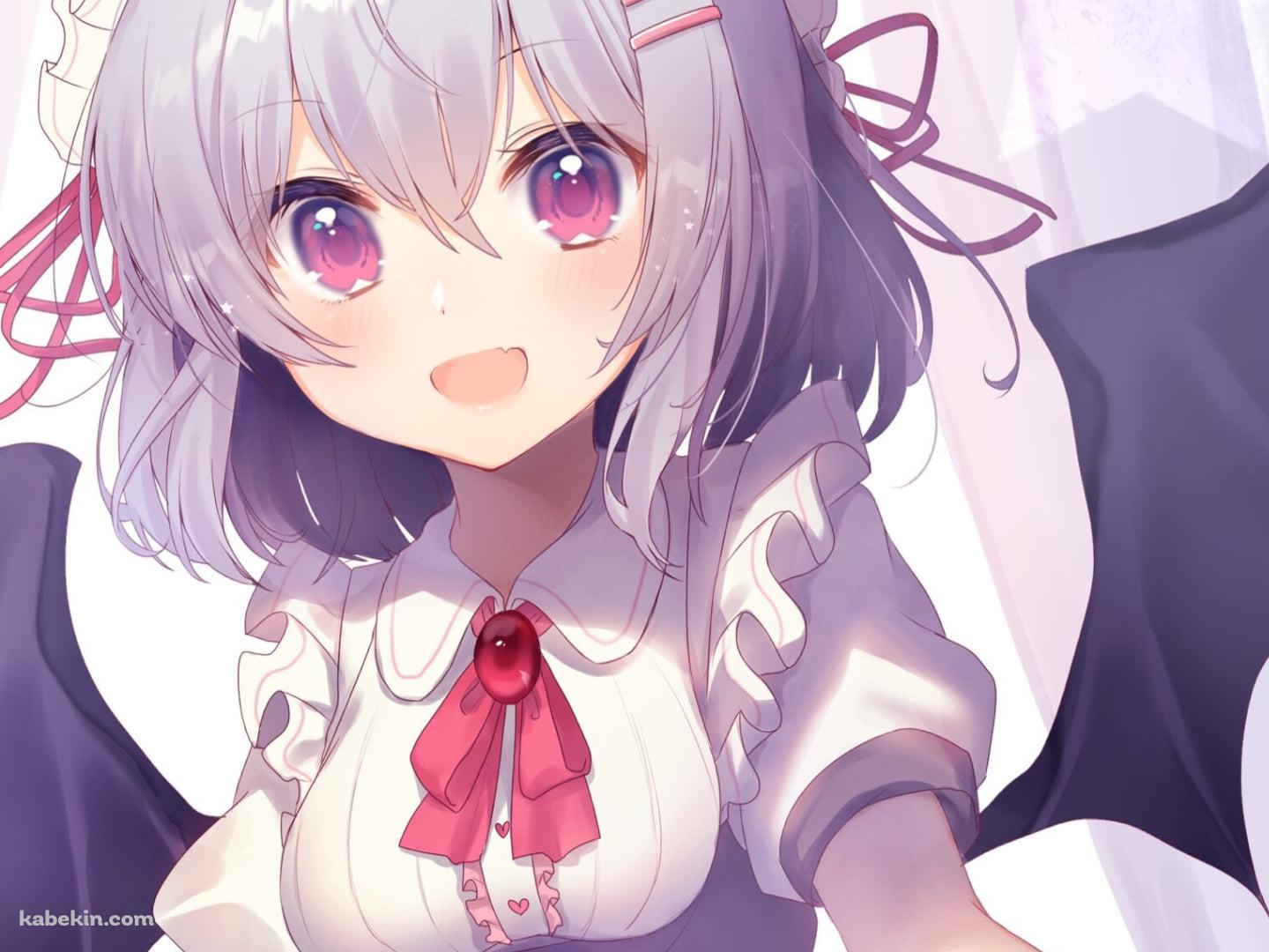 満面の笑みのレミリア・スカーレット / コウモリの翼 / 東方の壁紙(1440px x 1080px) 高画質 PC・デスクトップ用